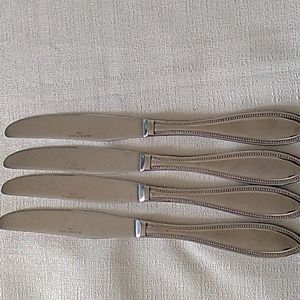 International American Bead stainless steel 5 dinner knives